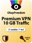 OkayFreedom Premium VPN 10GB Traffic (1 eszköz / 1 év) (Elektronikus licenc) (P25312-01)