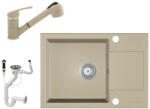 EOS Adria + Pull-out Shower + plug lifter beige