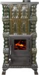 eSemineu Terracotta stove Verde Morano To be heated with Granite on top 4R 8kW