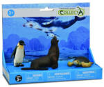 CollectA Set de 3 figurine pictate manual Foca, Pinguin si Testoasa (COL84204LPP) - roua Figurina