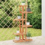vidaXL Suport pentru flori, 75x25x140, 5 cm, lemn masiv de brad (362866)