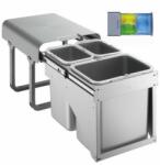 EKOTECH - Beépíthető hulladékgyűjtő EKKO FRONT 40 - 1x16 liter+2x8 liter - konyhaluxnet
