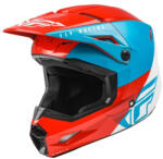 FLY Racing Motocross sisak FLY Racing Kinetic Egyenes piros-fehér-kék