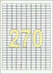 MOS Öntapadós etikett címke 17, 8X10 mm A4 íven univerzális 270 db/ív, 27000 db/csomag