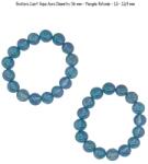  Bratara Cuart Aqua Aura Diametru 56 mm - Margele Rotunde - 12 - 12, 9 mm