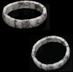  Bratara din Hawolit Natural - Diametru 56 mm - Dreptunghi Fatetat 10x12 mm - 1 Buc