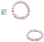  Bratara Kunzit Lila Diametru 55 mm - Margele Rotunde - 8-8, 9 mm - 1 Buc