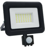 NEDES LED Reflektor 30W 2400lm Természetes fehér 4000K Fekete PIR IP44 - LF0023S (NDS-LF0023S)