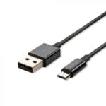 V-TAC 1M Micro USB kábel fekete - ezüst széria - 8485 - v-tachungary
