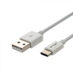 V-TAC 1M C Típusú USB kábel fehér - ezüst széria - 8486 - b-led