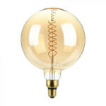 V-TAC Dimmelhető borostyán LED izzó filament COG E27 G200 8W 1800K nagygömb - 217462 - b-led