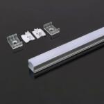 V-TAC Led Alumínium profil tejfehér fedlappal 2000 x 17.2 x 15.5mm - 3354 - b-led