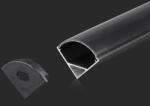 V-TAC Alumínium profil (Fekete) - Sarok - Fekete fedlappal - 2000 x 15.8 x 15.8 mm - 2874 (2874)