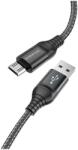 BOROFONE Cablu de Date Borofone BX56 Delightful, USB - MicroUSB, 1m, 2.4A, Negru