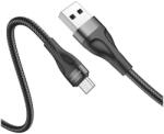 BOROFONE Cablu de Date Borofone BX61, USB la MicroUSB, 1m, 2.4A, Negru