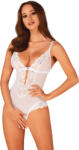 Obsessive Heavenlly Crotchless Teddy White XS/S