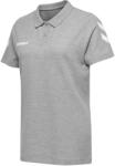 Hummel Cotton Poloshirt Women Grey Rövid ujjú póló 203522-2006 Méret 2XL - weplayvolleyball