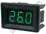  D008GR Mini digitális feszültségmérő zöld 0-99.9V (3 vezetékes)