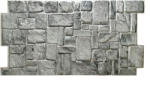 BIO FLAME Gray Stone Panel PVC falpanel (980 x 500 mm - 0, 44 m2)