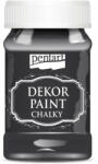 Pentart Dekor krétafesték 100 ml - Fekete 21481 - akrilfestéshez és kontúrozáshoz (21481)