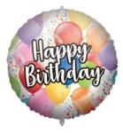  Happy Birthday Balloons fólia lufi 46 cm (PNN92424)