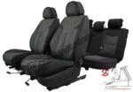 Honda Cr-V 2011-Ig Zeus Méretezett Üléshuzat Bőr/Szövet -szürke/Fekete- Komplett Garnitúra