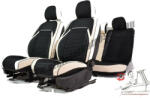 Hyundai Ix35 Méretezett Üléshuzat Flora -Bőr/Szövet -Fehér/Fekete- Komplett Garnitúra