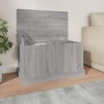 vidaXL Cutie de depozitare, gri sonoma, 70x40x38 cm, lemn prelucrat (816510)