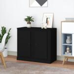 vidaXL Servante, 2 buc. , negru, 37, 5x35, 5x67, 5 cm, lemn prelucrat (816203) Comoda
