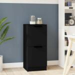 vidaXL Servantă, negru, 30x30x70 cm, lemn prelucrat (811171) Comoda