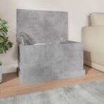vidaXL Cutie de depozitare, gri beton, 70x40x38 cm, lemn prelucrat (816508)