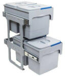 EKOTECH TANDEM SHORT 40 - 2x15+2x12 liter Szelektív hulladékgyűjtő (91254100)