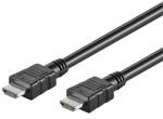 Goobay kábel HDMI (apa) - HDMI (apa) 3 m (v1.4, 4k 30Hz), nikkel bevonatú csatlakozó (58442)