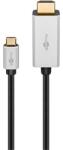 Goobay USB-C (apa) - HDMI (apa) kábel, 2 m (8k 30Hz) (60174)