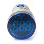  D011BL Digitális feszültségmérő kék DC 5-110V