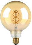 V-TAC Borostyán spirál LED izzó filament COG E27 G125 5W 1800K - 217216