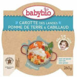 BABYBIO Piure Bio Meniu Peste Cod cu cartofi si morcovi, +12luni, 230g, BabyBio