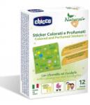 CHICCO Plasturi colorati si parfumati cu ulei din lemongrass si eucalipt 3 ani+, 12 bucati, Chicco Natural