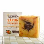 TECHIR Săpun natural exfoliant și hidratant de corp, 120 g, Techir