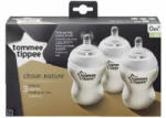 Tommee Tippee Set 3 biberoane PP cu tetina din silicon Closer to Nature, 3x260 ml, Tommee Tippee