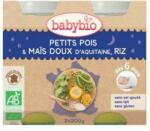 BABYBIO Piure Bio din mazare, porumb dulce si orez, +6 luni, 2x 200g, BabyBio