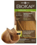 BioKap Vopsea permanentă pentru păr Nutricolor Delicato, Nunaţa Golden Blond Wheat 7.33, 140 ml, Biokap