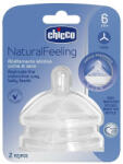 CHICCO Tetină din silicon Natural Feeling pentru hrană groasă, Step up, 8105720, Chicco