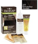 BioKap Vopsea permanentă pentru păr Nutricolor Delicato, Nunaţa Dark Chestnut Chocolate 2.9, 140 ml, Biokap