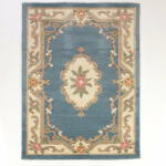 Flair Rugs Син вълнен килим , 120 x 180 cm Aubusson - Flair Rugs (503119310785)