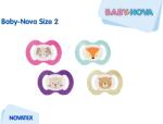 Baby-Nova Suzete simetrice decorate fara inel, Talia 2, 6-18 luni, 2 Buc, Baby Nova