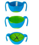 BBOX Castron cu maner, pai si insert pentru gustari, +6 luni, Albastru + Verde, BBOX Set pentru masa bebelusi