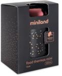 MINILAND Termos pentru mancare solida, Deluxe Rose, 280 ml, Miniland Set pentru masa bebelusi