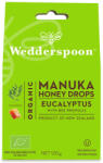 Wedderspoon Bomboane ecologice cu miere de manuka, eucalipt si propolis, 120 g, Wedderspoon