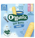 Organix Brands Biscuti Eco cu vanilie pentru sugari Little Ruskits, +6 luni, 60 gr, Organix